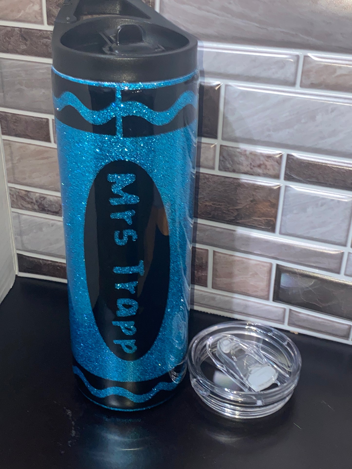 Crayon Glitter Tumbler