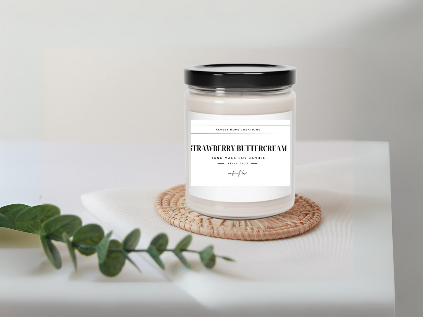 Strawberry Buttercream Candle