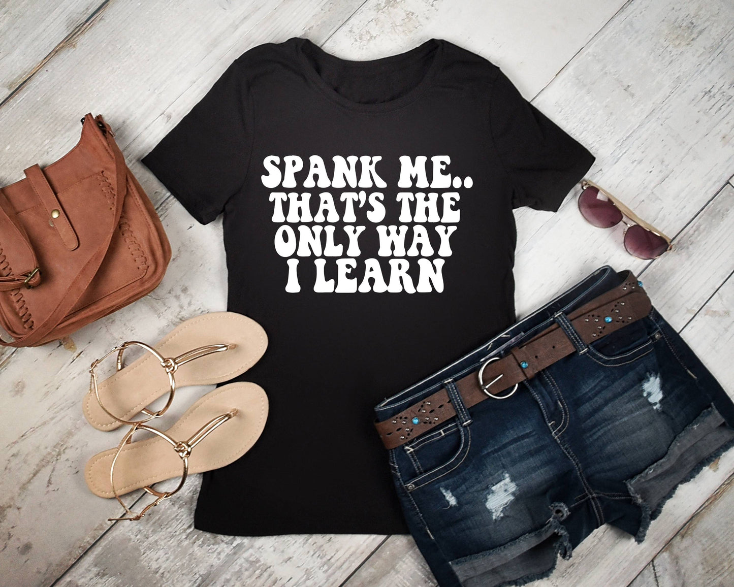 Short Sleeve Spank Me Shirt